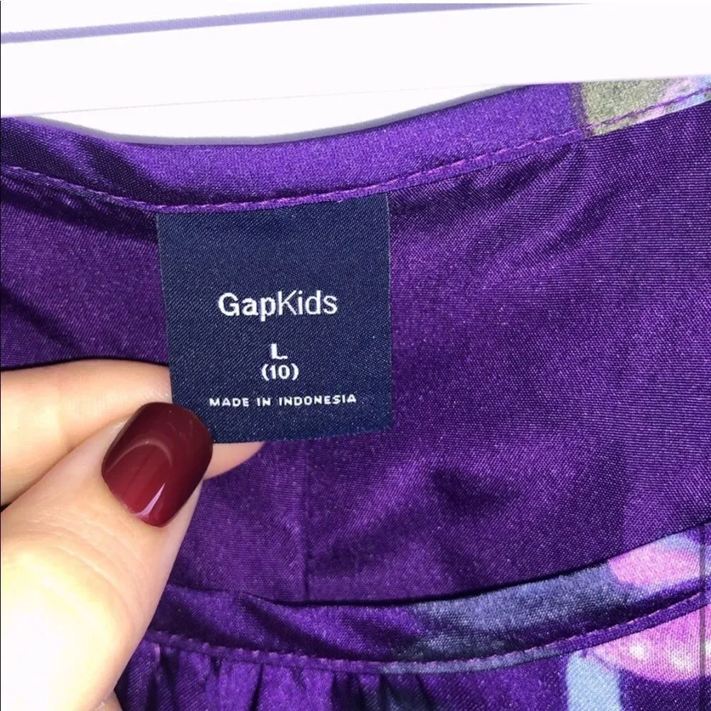 Gap Purple Floral Dress